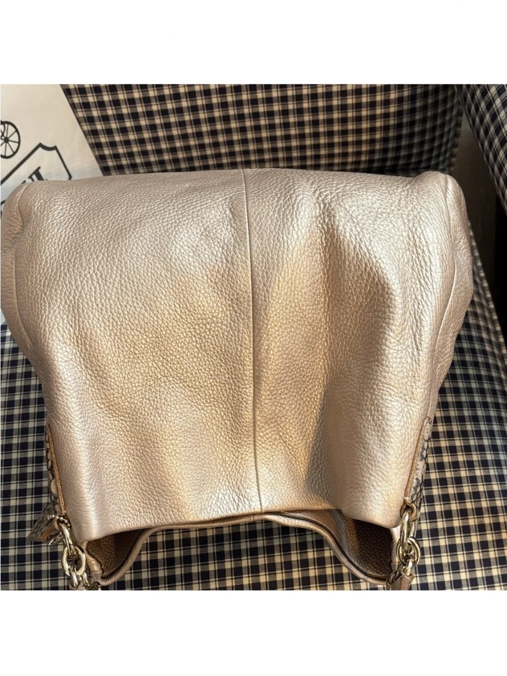 Coach Lexi Hobo Pearl Pink Leather Shoulder Bag